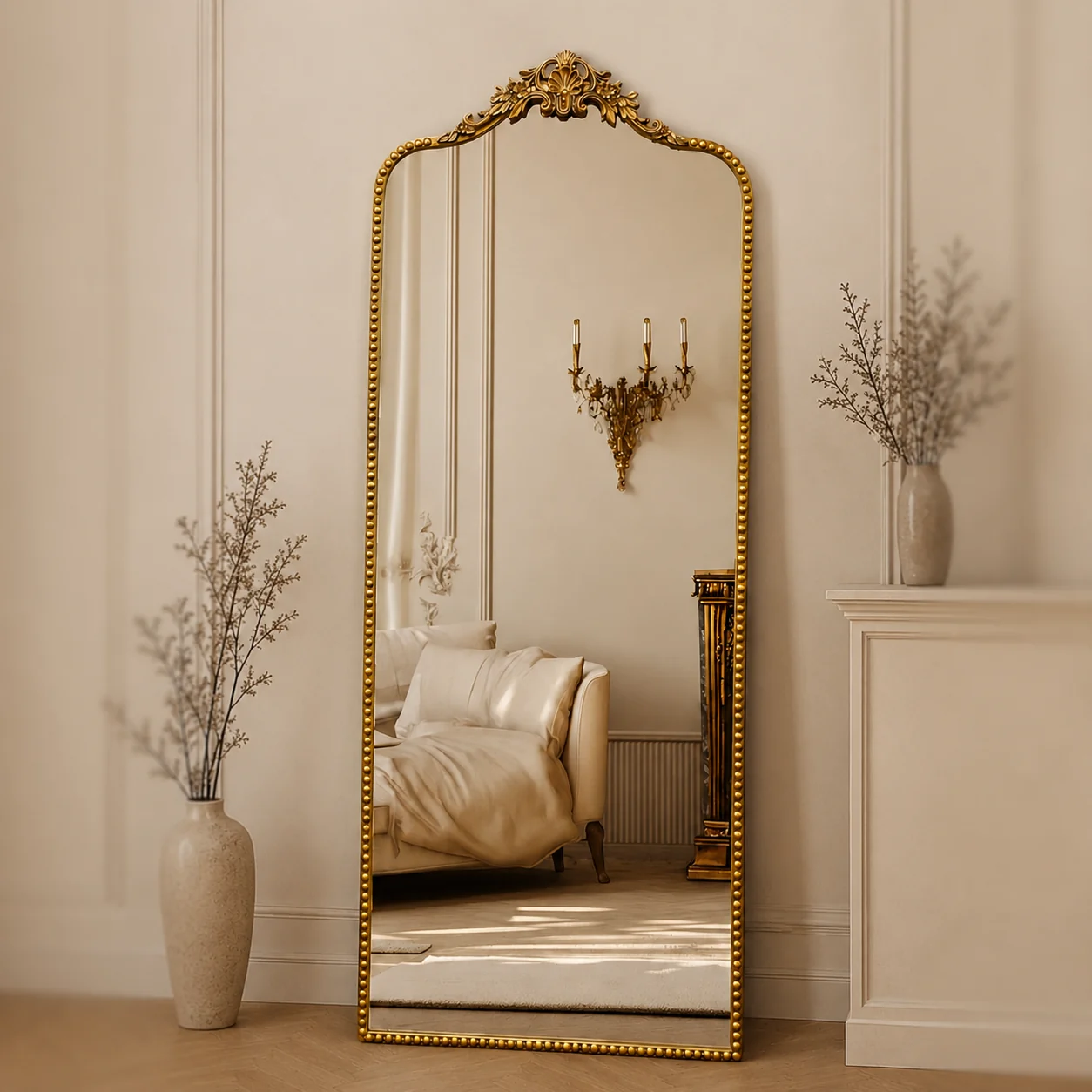 MN1003 - Ornate Shell Mirror