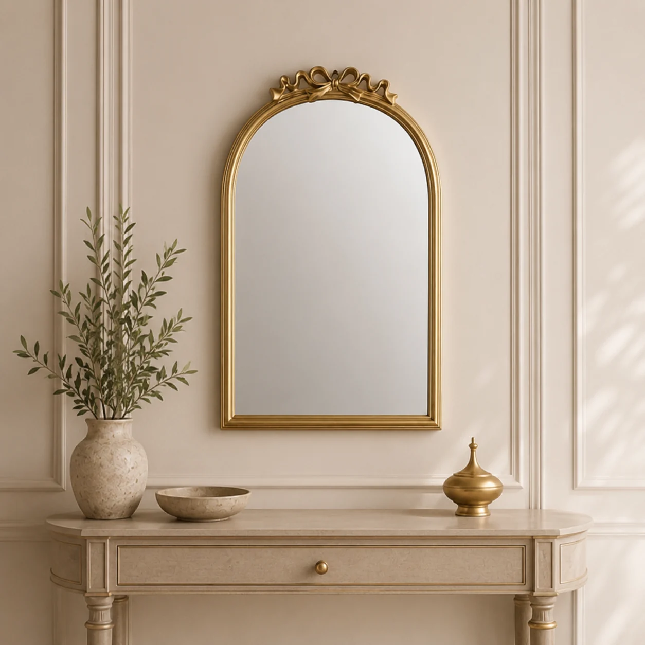 MN1021 - Floral Console Mirror