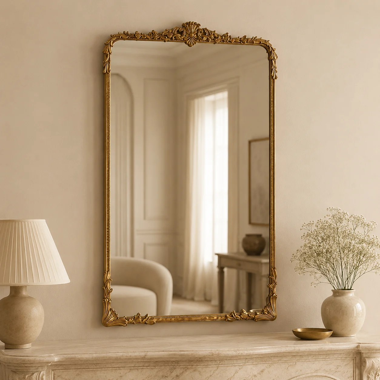 MN1026 - Classic Corner Floor Mirror