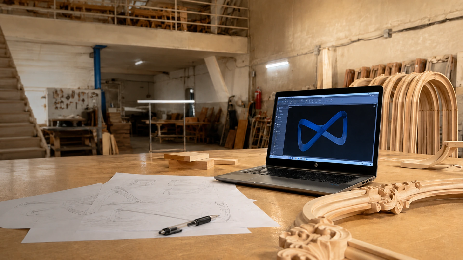 Design and concept stage in the Zhilvan workshop