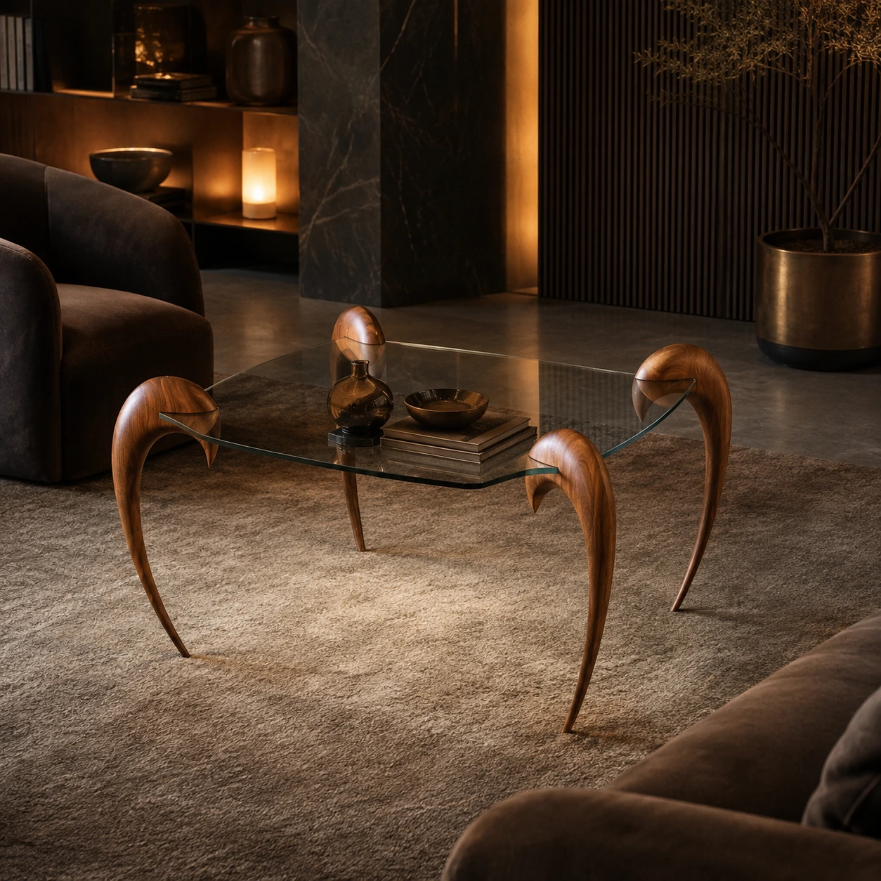 TL1006 - Horn Accent Side Table