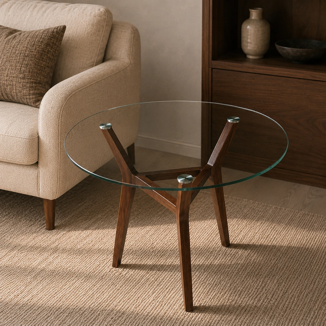 TL1009 - Minimal Stem Round Side Table